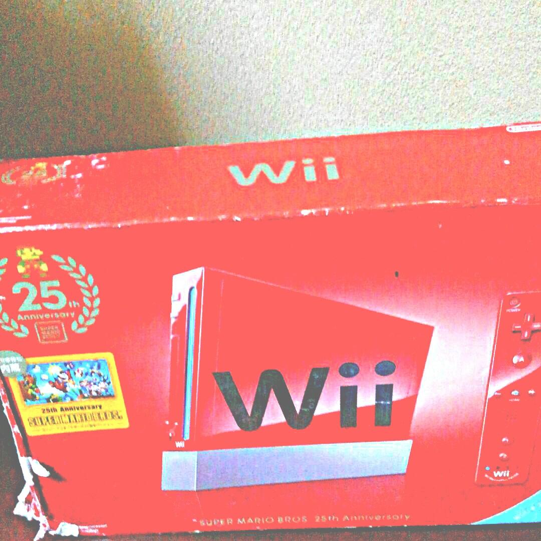 箱破損　未使用新品　wii スーパーマリオ25周年記念限定版