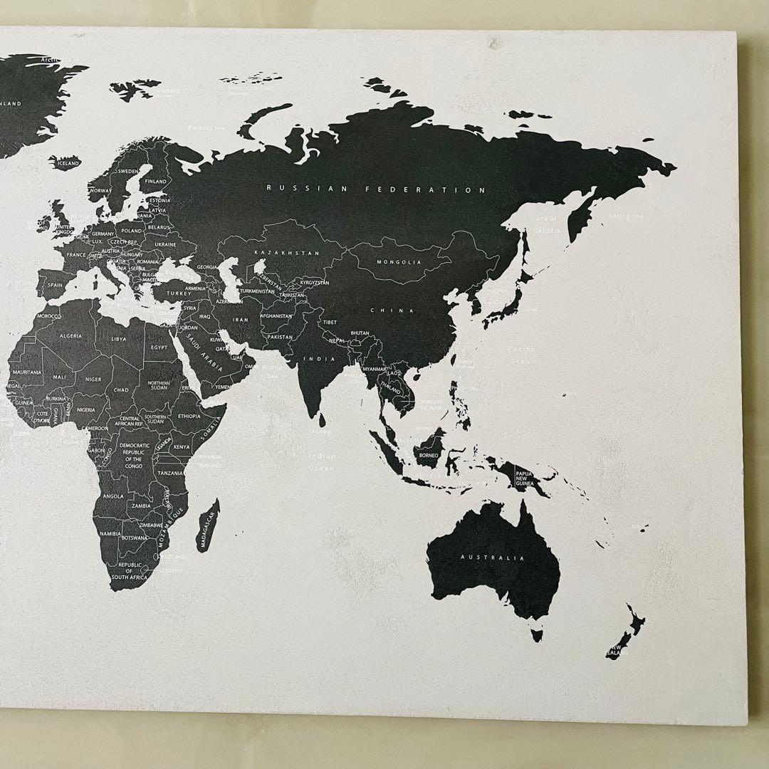 【美品】BoConcept 世界地図 アート 100×180 コンクリート 希少