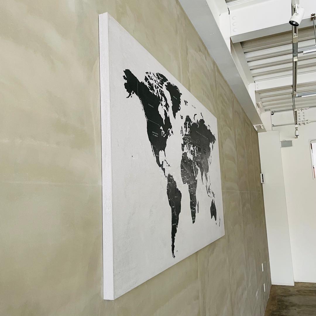 【美品】BoConcept 世界地図 アート 100×180 コンクリート 希少