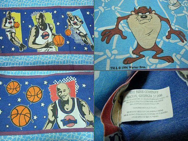 96年「スペースジャム」「Space Jam」マイケルジョーダン シーツ カバー