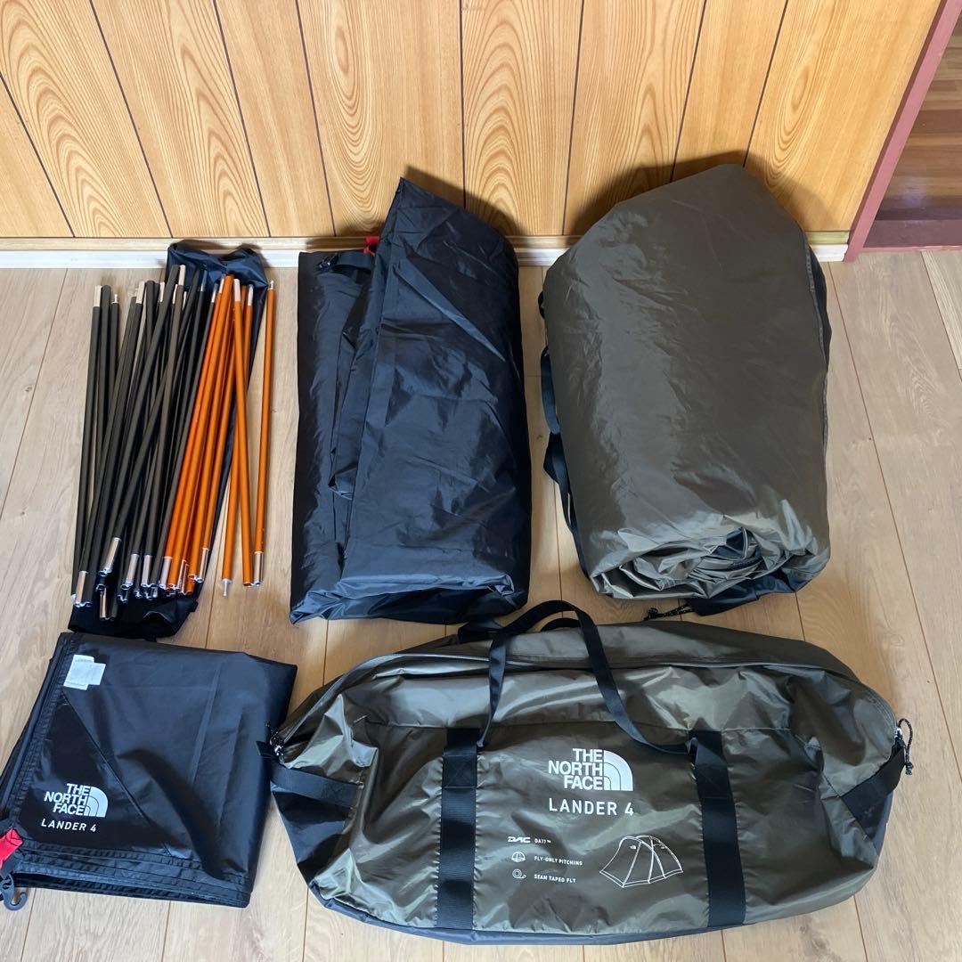 THE NORTH FACE LANDER 4 テント　グランドシート付き
