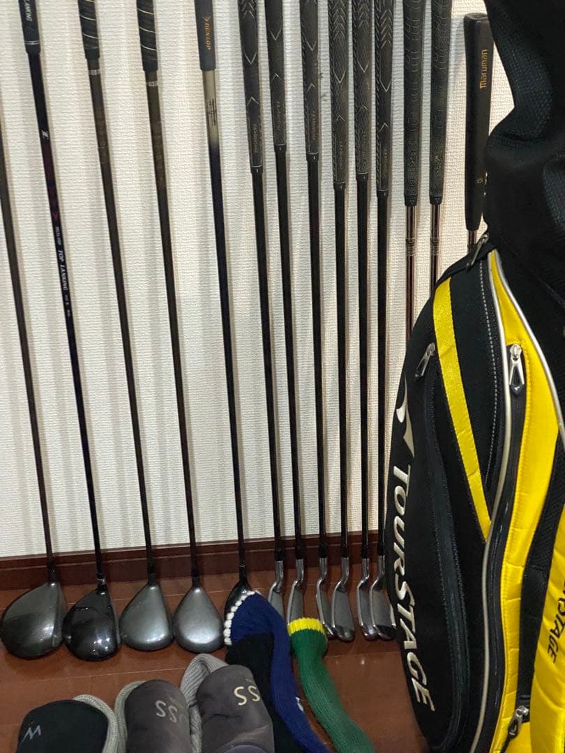 【初心者向け】ゴルフ フルセット メンズ キャディーバック付き14本