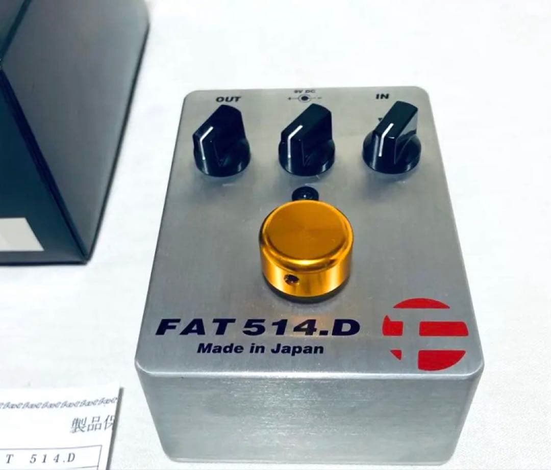 FAT 514.D 購入証明 本箱 取説付 松本孝弘B’z エフェクター 美品