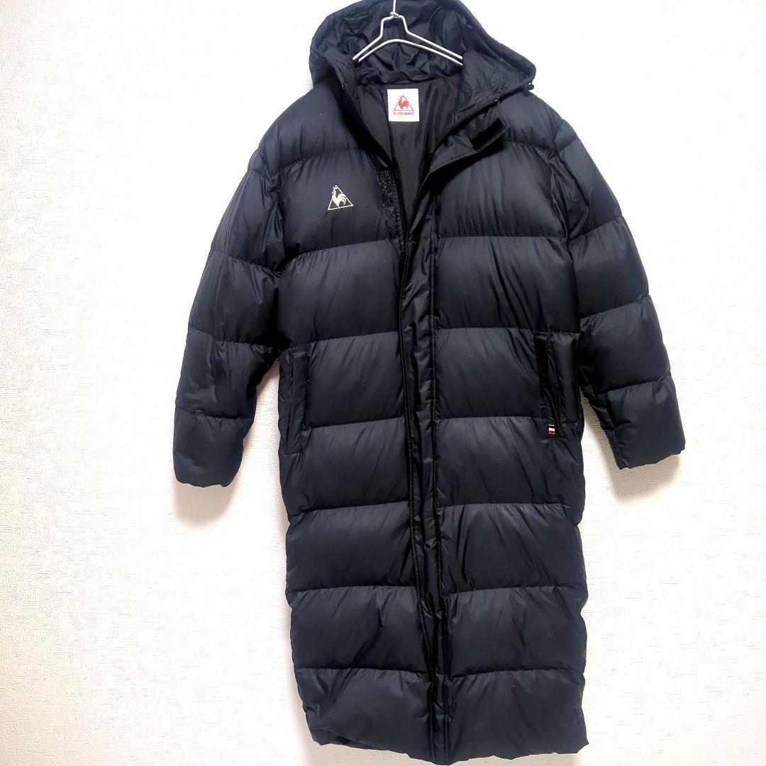 【希少Lサイズ】le coq sportif ベンチコート 黒 ダウン　肉厚