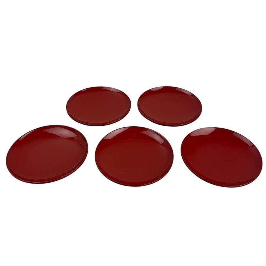 極美品●辻石斎●名品 利休形 懐石揃物五客 塗師 茶懐石道具セット 骨董・古美術