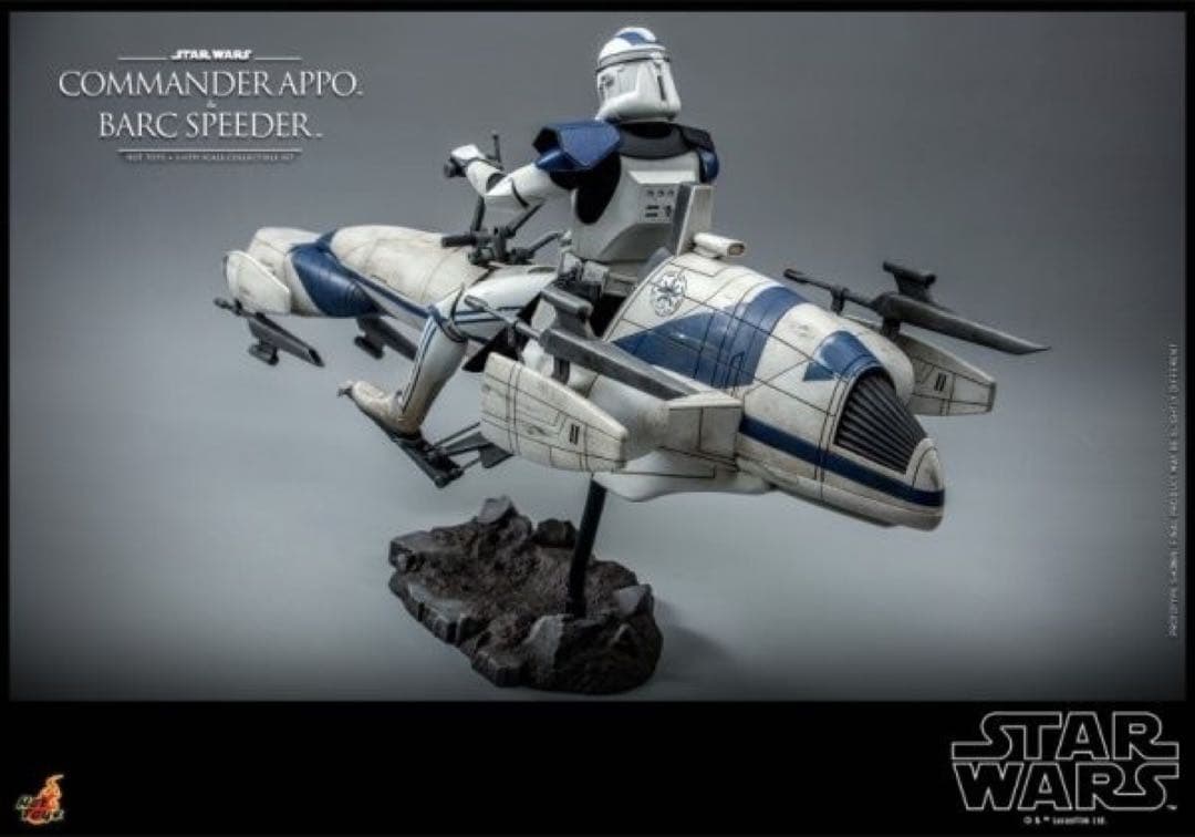 ホットトイズ TMS076ズ コマンダー・アポー＆BARCスピーダー 1/6
