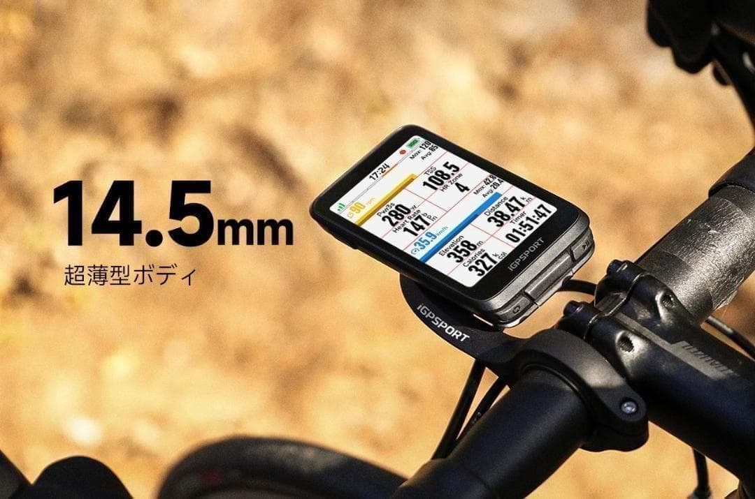 ①iGPSPORT BiNavi【ブラック】（日本語対応）ナビゲーションサイコン