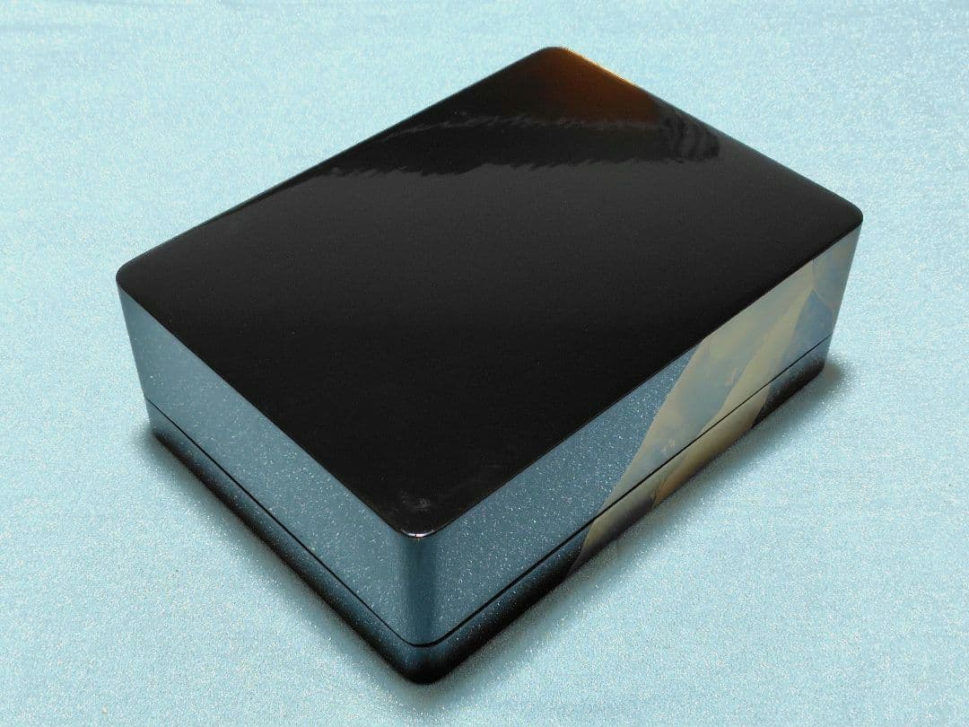 桜井漆器　戸倉屋漆器店　木製本漆塗　工芸蒔絵　渡辺修峰作　蓋付き　文箱