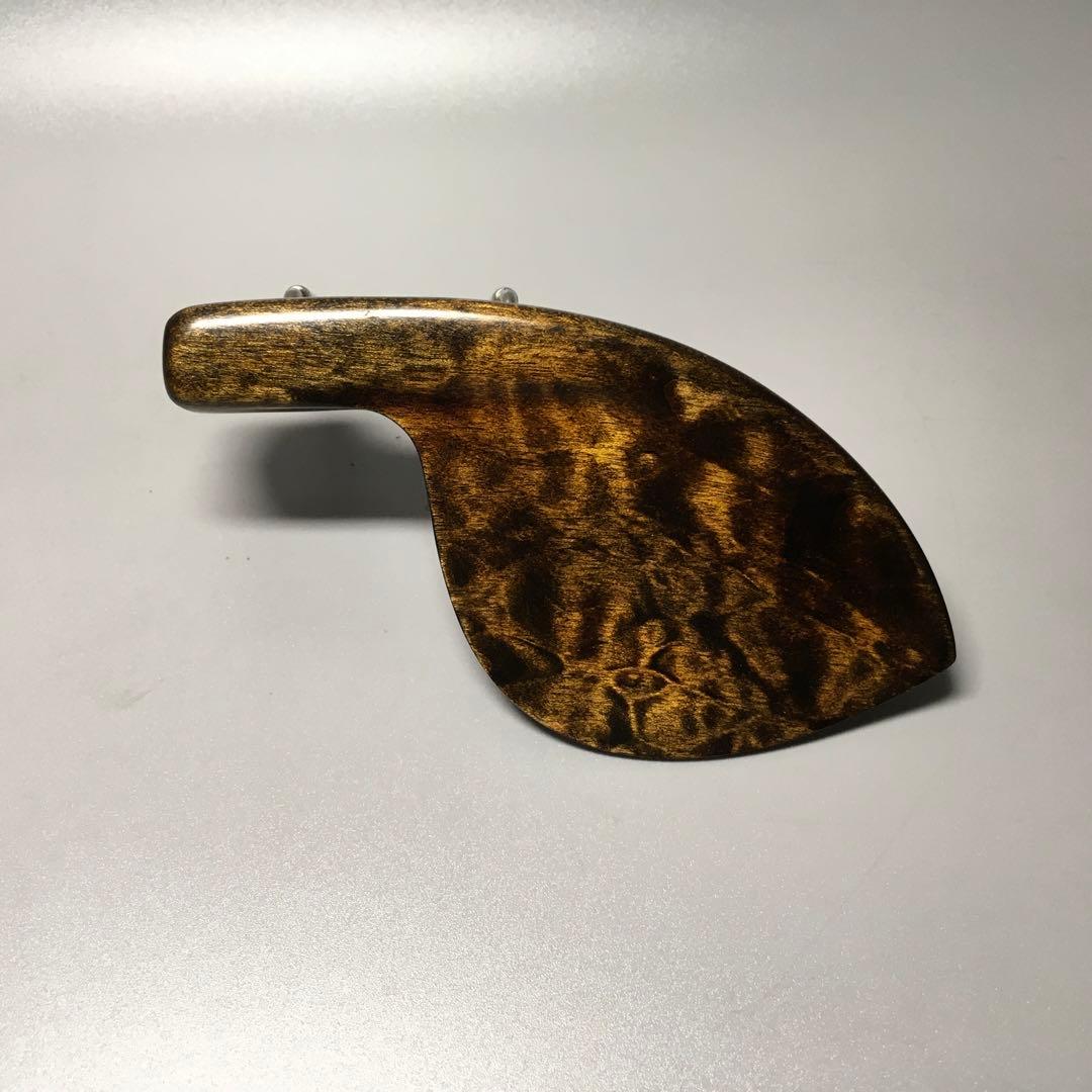 ハードメイプル　玉斑杢　クローソン　黒漆染め　ガラスコート仕上げ