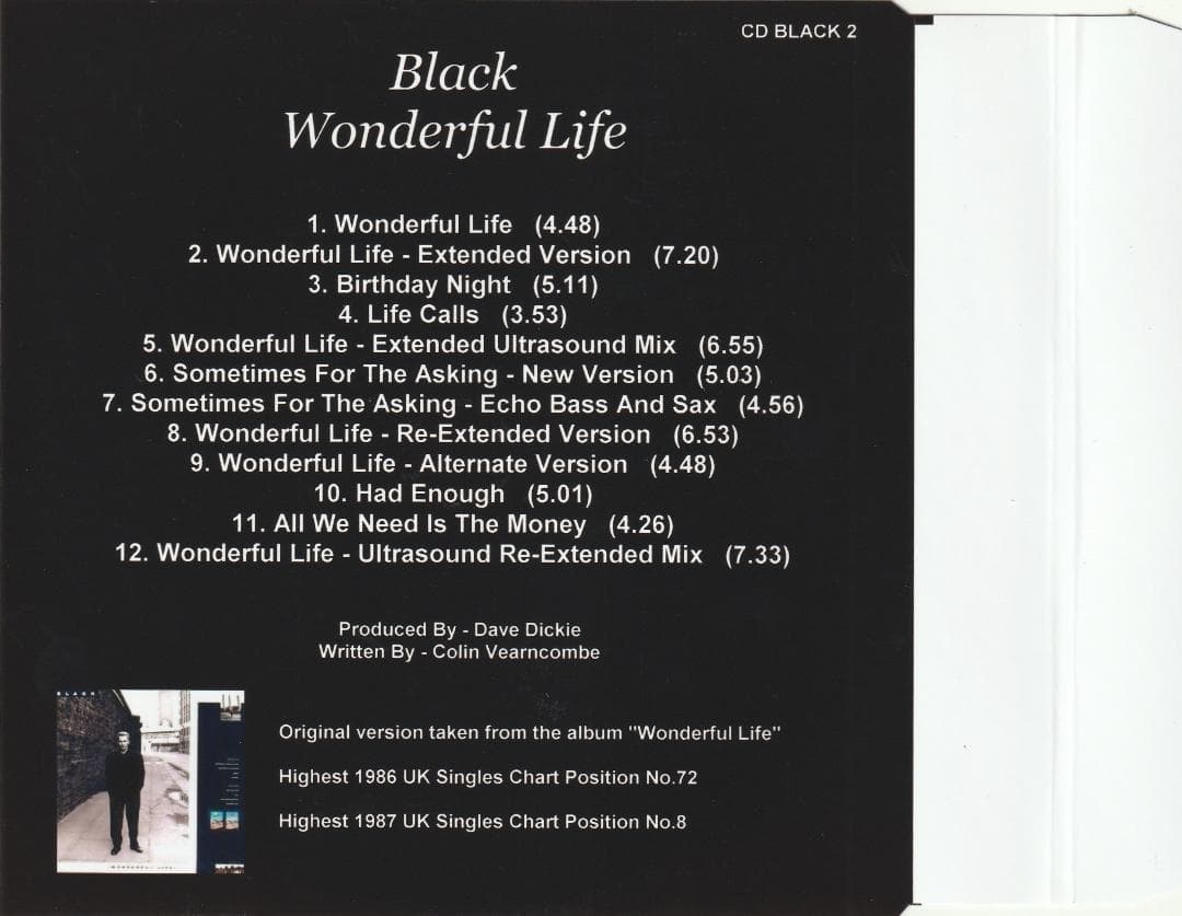Black - Wonderful Life 　貴重 リミックス CD