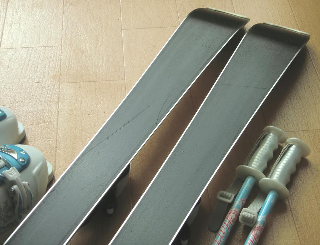 ■■送料無料■Slatnar■子供用スキーセット■板120靴22.5■WAX済■