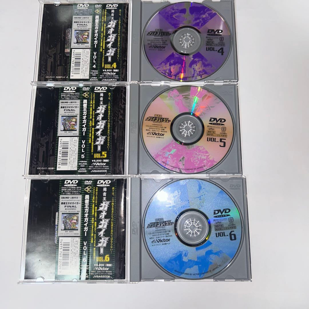 勇者王ガオガイガー　TV版全49話　DVD 1巻から12巻セット