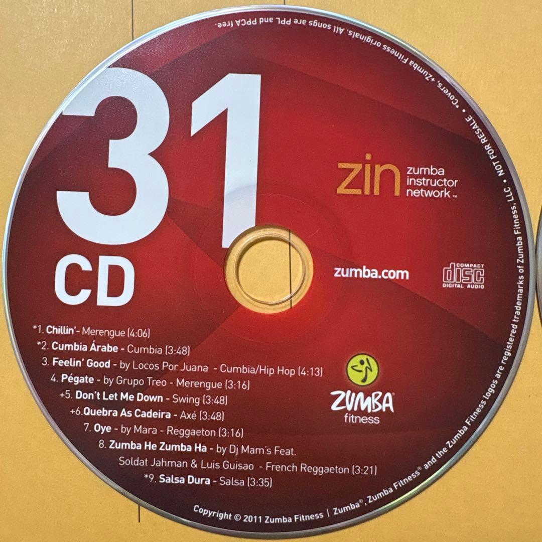 ZUMBA ZIN31 CDとDVD
