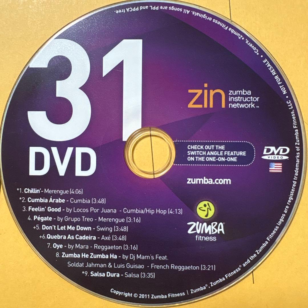 ZUMBA ZIN31 CDとDVD
