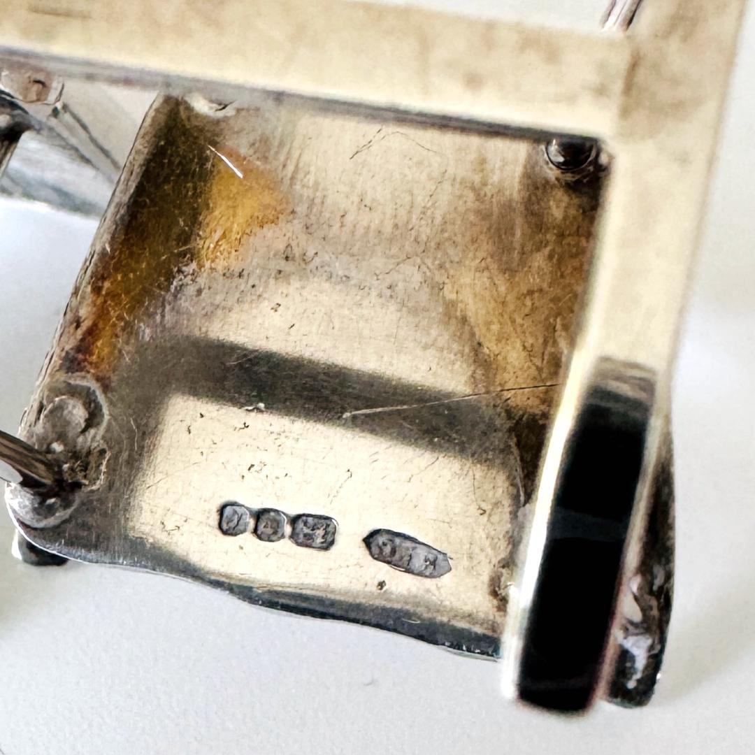 1977年★英国★アンティーク/純銀製/ミニチュア椅子/イギリス/925/