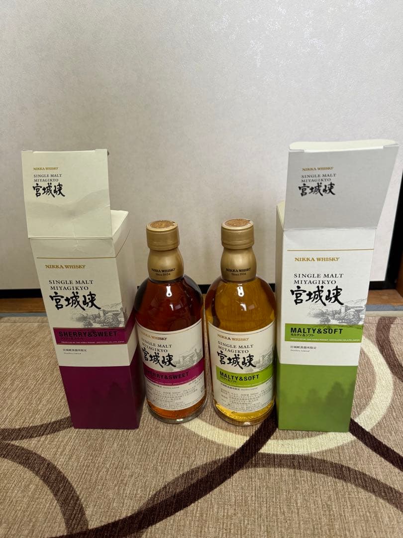 宮城峡蒸溜所限定ウイスキー シェリー＆スイート、モルティ＆ソフト