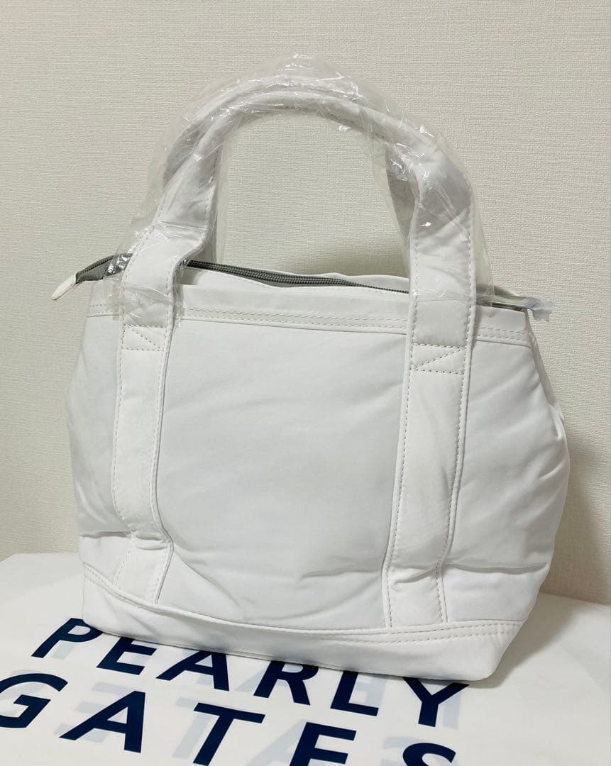 新品 パーリーゲイツ マスターバニー ポリエステルカートバッグ 白 兼用モデル