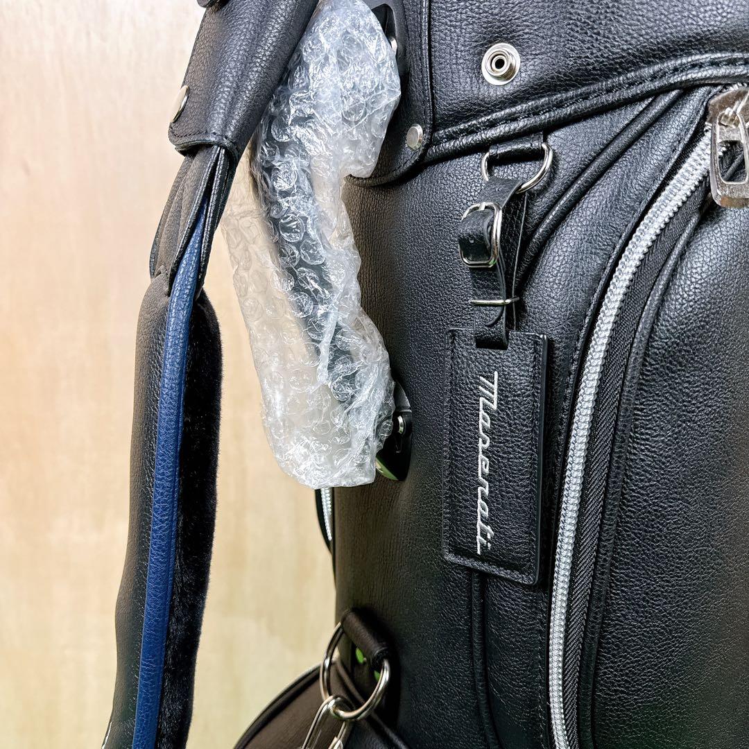 新品未使用 MASERATI マセラティ キャディバッグ ネイビー&ブラック