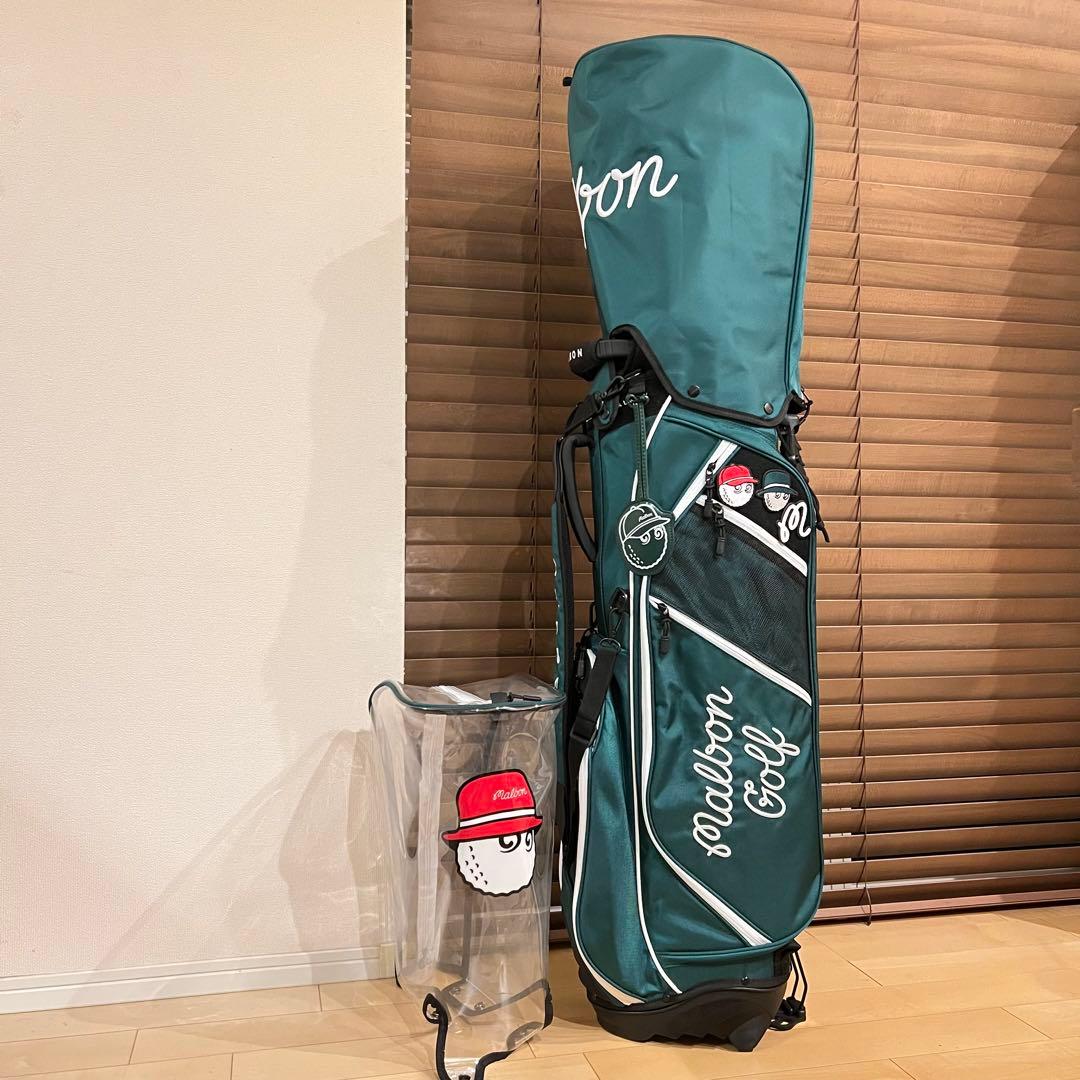 【即発送】25 MALBON マルボンゴルフ キャディバッグ ゴルフバッグ 緑