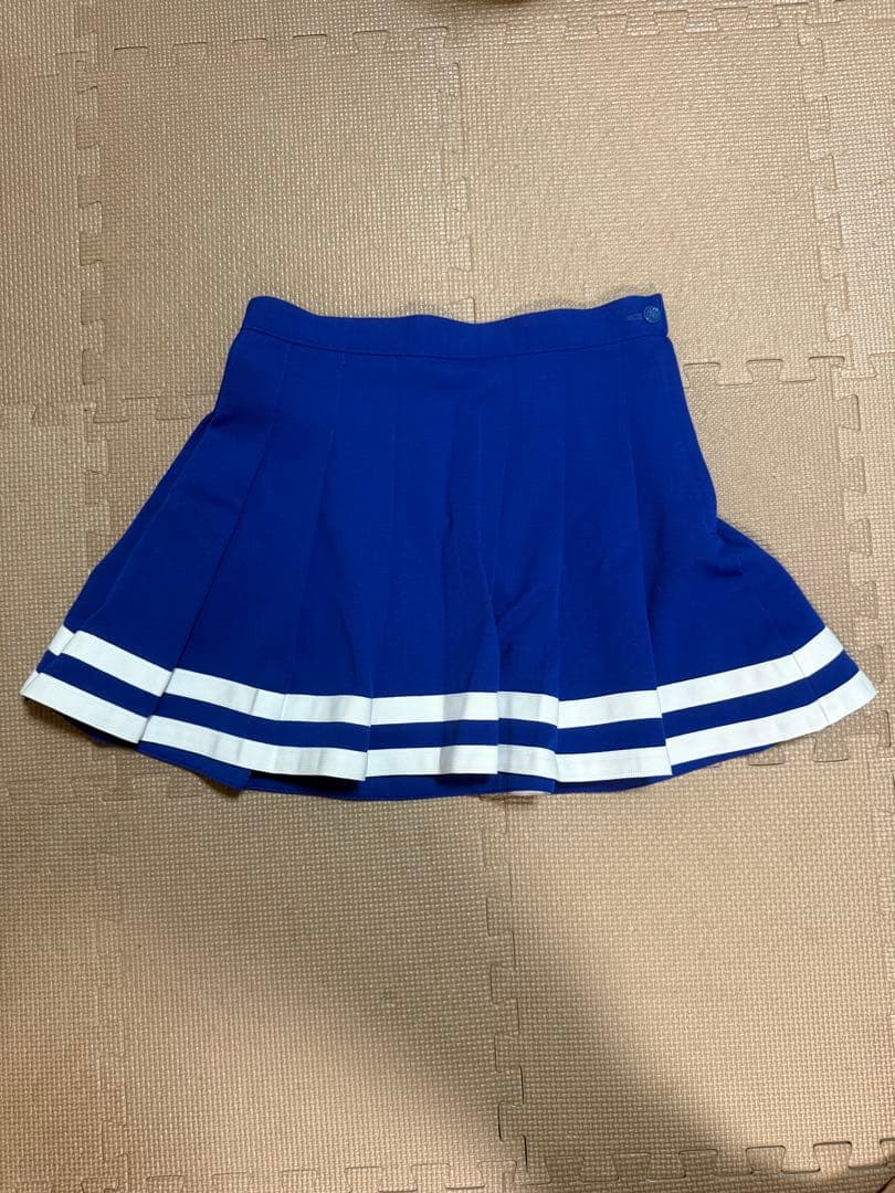 チアリーディングウェアセット（青と白）