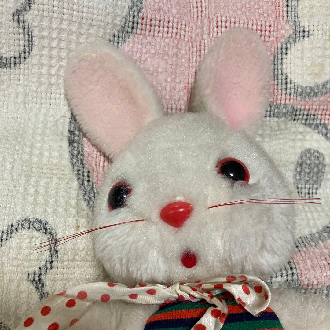 昭和レトロ　ヴィンテージ オリエンタルトーイ　うさぎ　ぬいぐるみ　中古品
