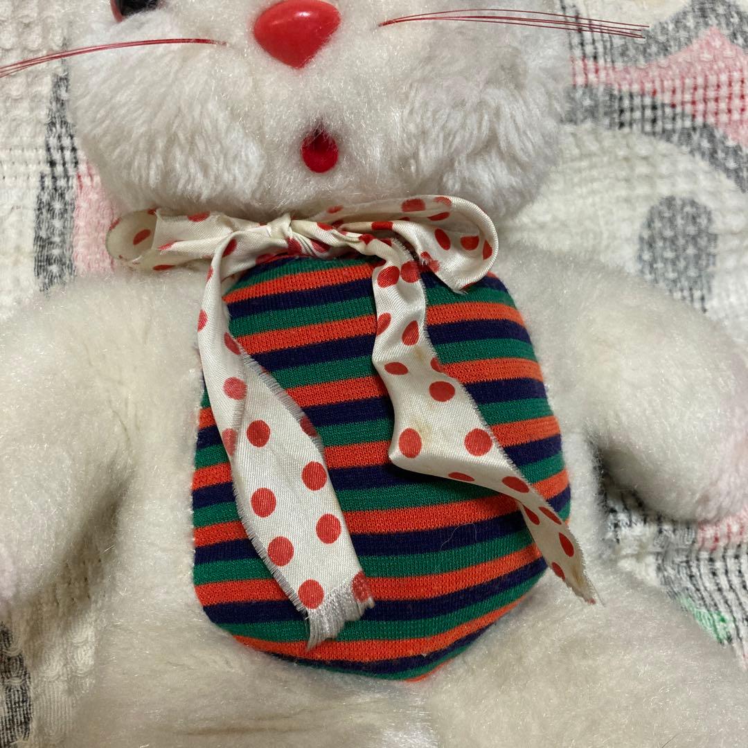 昭和レトロ　ヴィンテージ オリエンタルトーイ　うさぎ　ぬいぐるみ　中古品