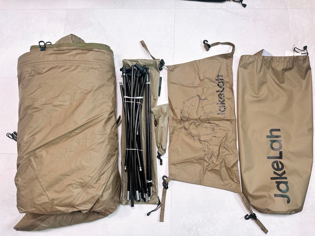 JakeLahコットテント j.cot 190 + 付属品3点セット