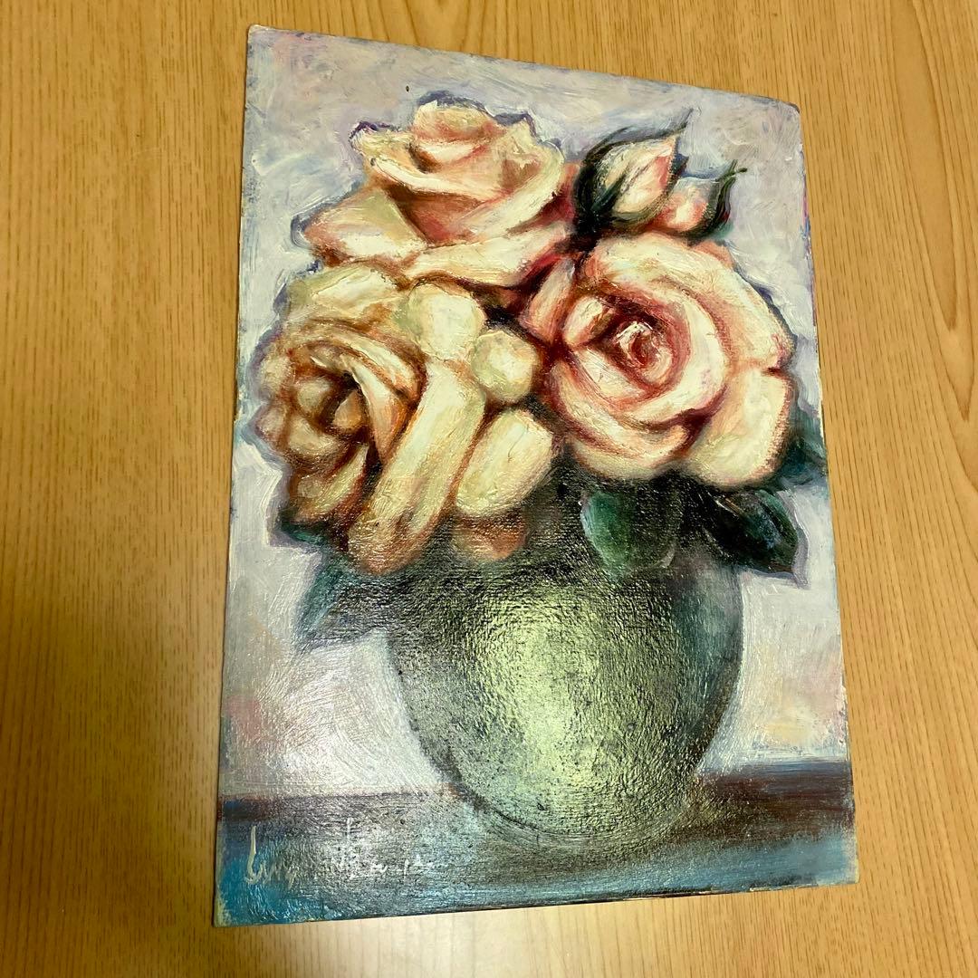 【遺品整理】元値75000円　油絵　2セット
