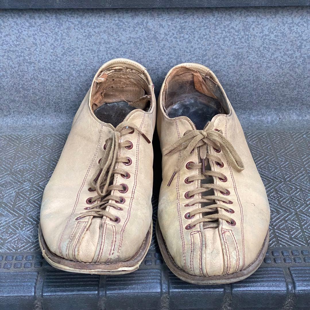 vintage HYDE 60年代頃？ ボウリングシューズ レザー 26cm相当