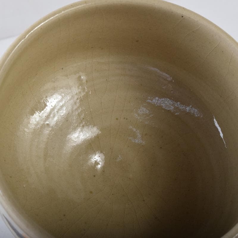 茶道具　阿漕焼　鶴松図　数茶碗　十客　共箱　V　7790A