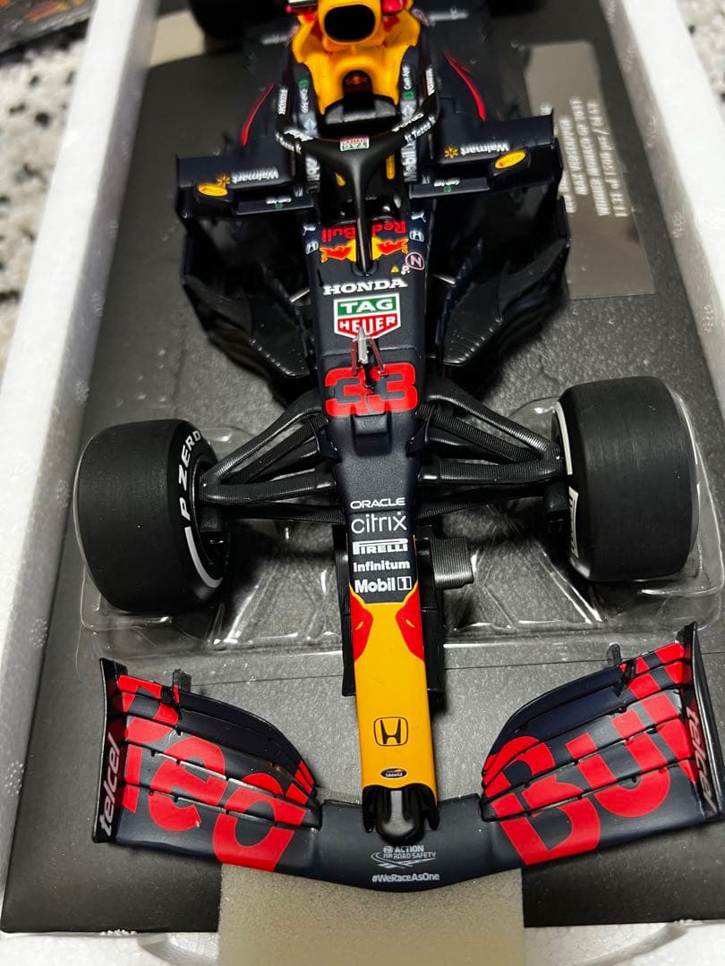 美品 MVショップ 1/18 マックス・フェルスタッペン 2021 モナコGP