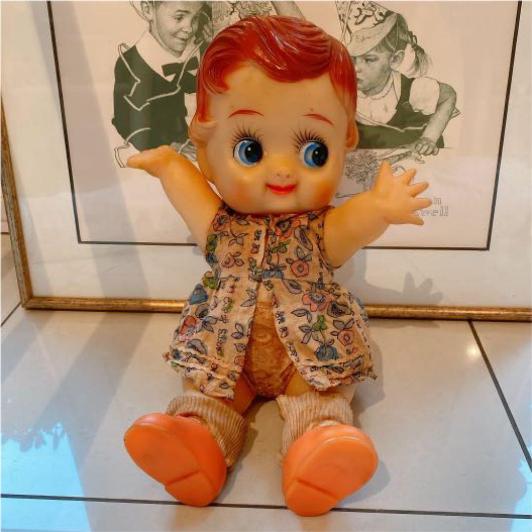 キューピー　デコちゃん　人形　昭和レトロ　ヴィンテージ