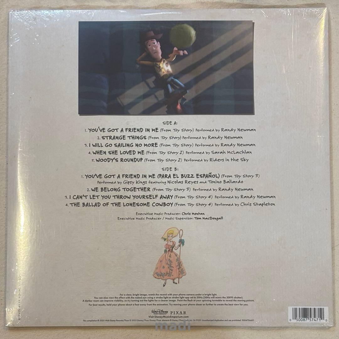 トイストーリー　30周年記念　レコード　新品未開封　ゾートロープ仕様