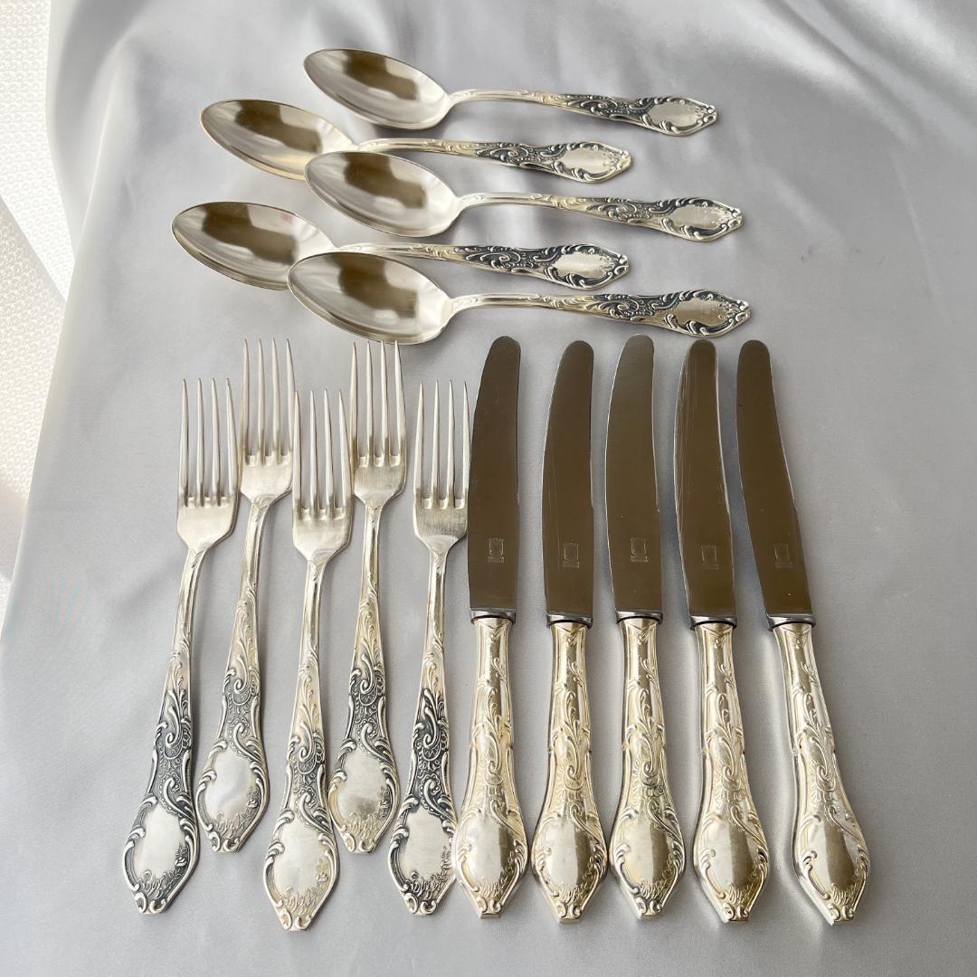 【ドイツ】ディナーセット 15本【シルバープレート】