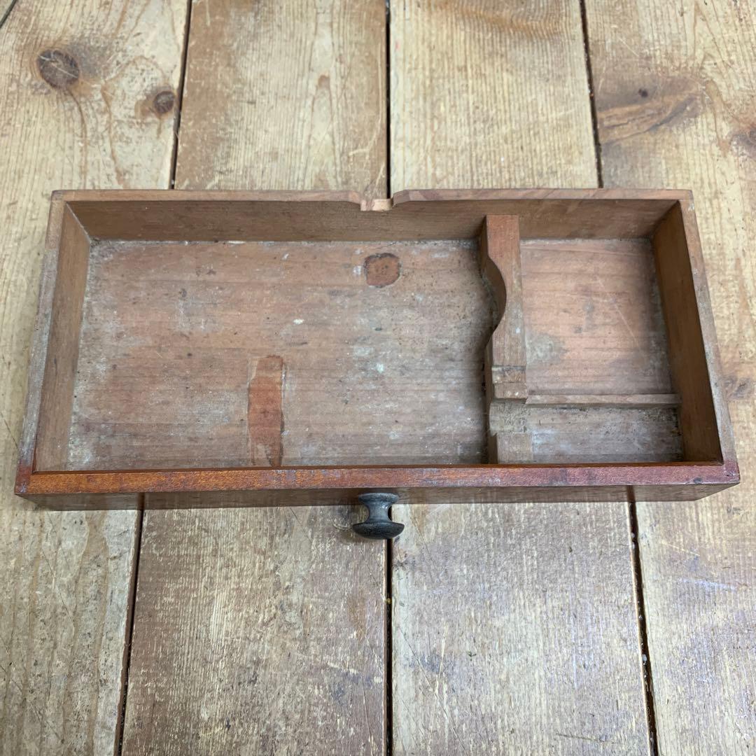 E-壁 【希少・アンティーク】木製ケース入り 天秤ばかり セット 真鍮製 ビンテ