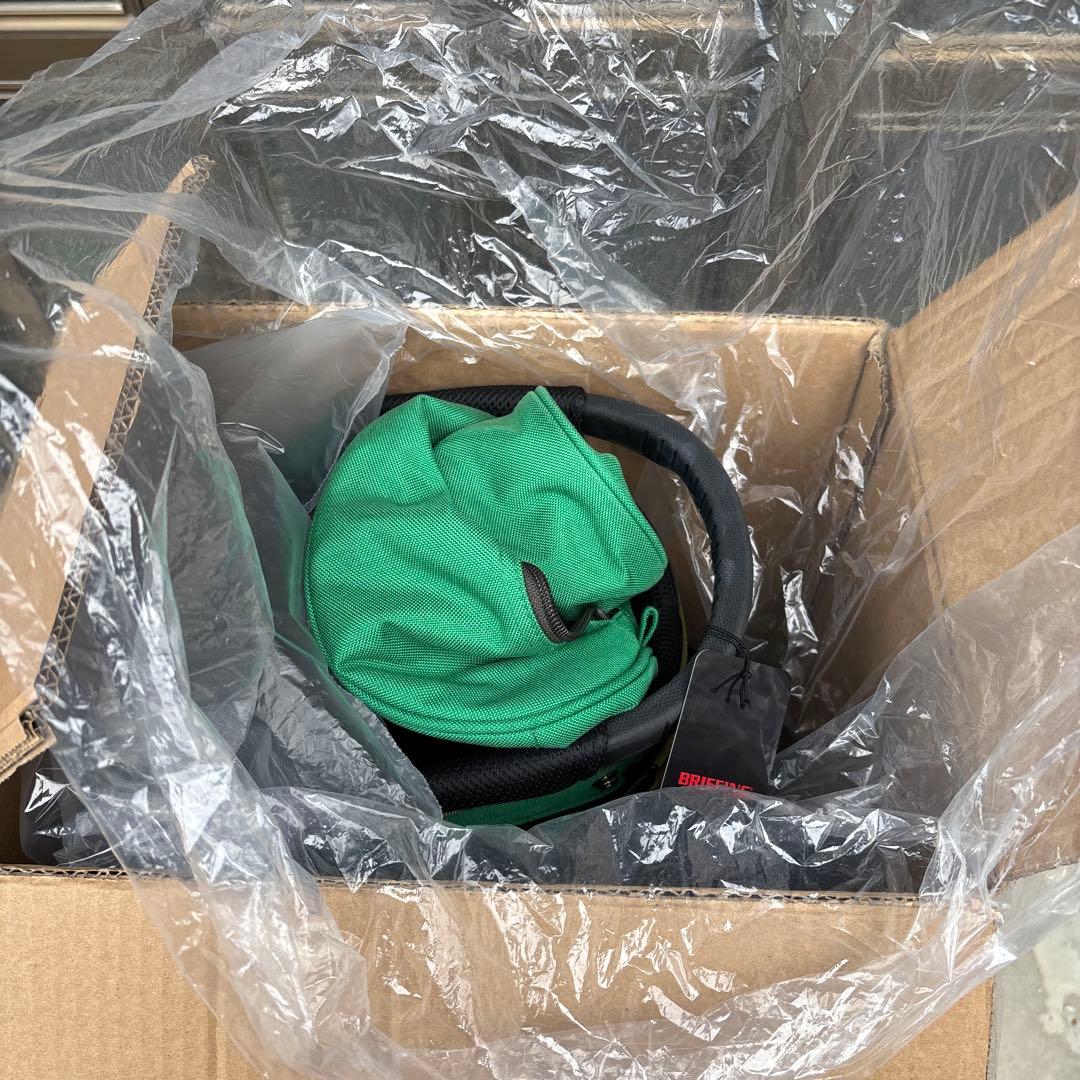 限定100個のBRIEFING グリーンキャディバッグ 箱付き