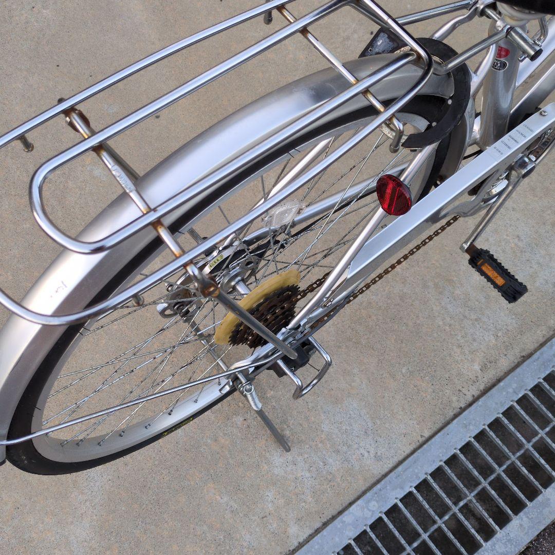 サイモト自転車 26インチ シルバー