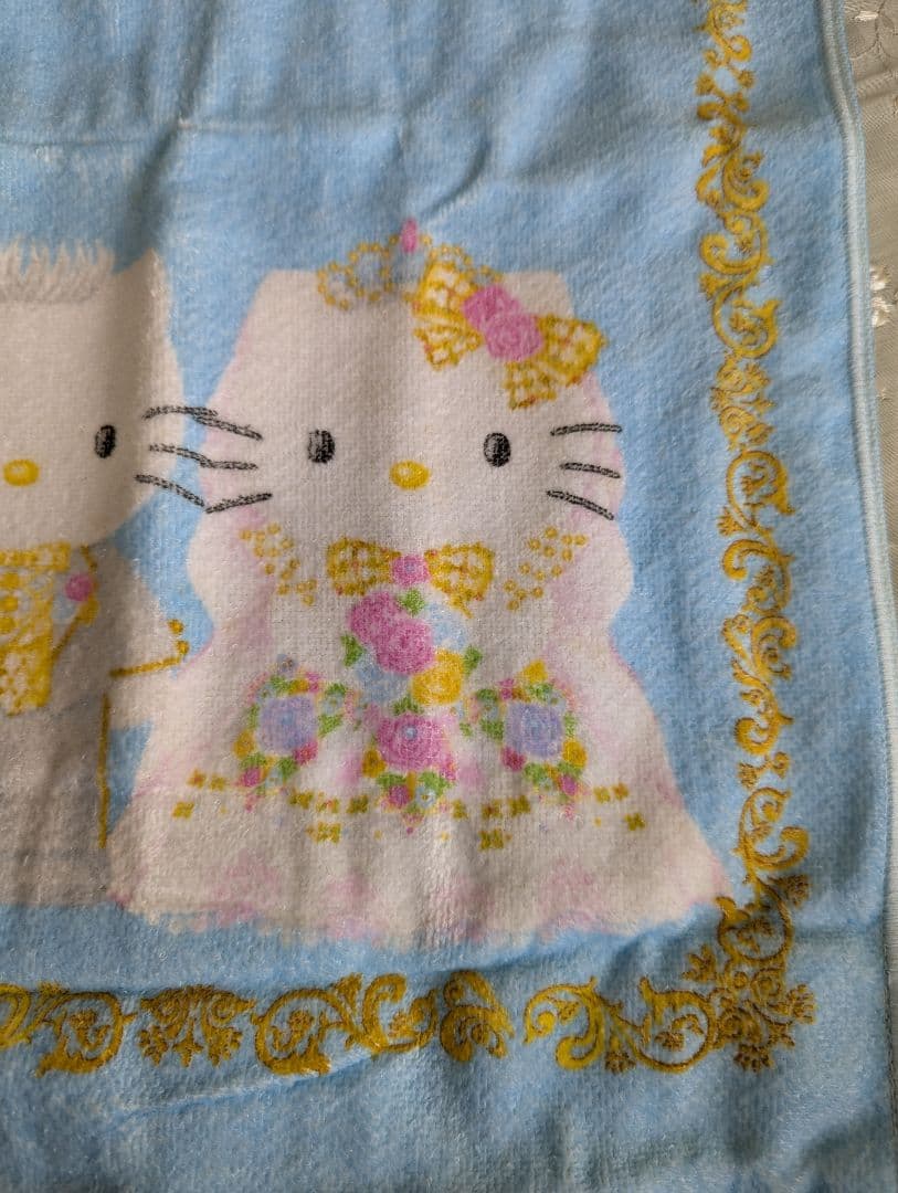 激レア未使用ハローキティ & ダニエル ウエディングフェイスタオル1枚1999年