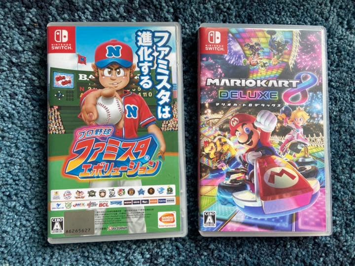 Nintendo Switch ネオンブルーレッド　マリオカート　ファミスタ
