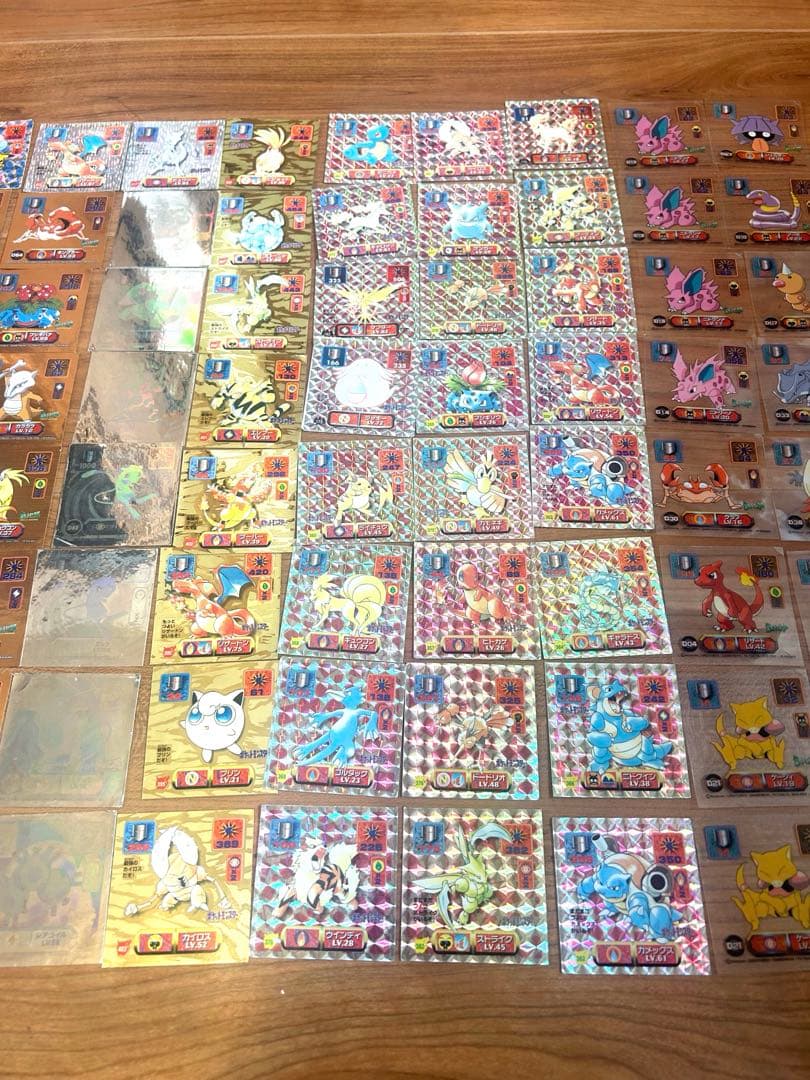 送料無料　即決　ポケモン 最強シール　まとめ売りセット 透明シール キラ 当時物