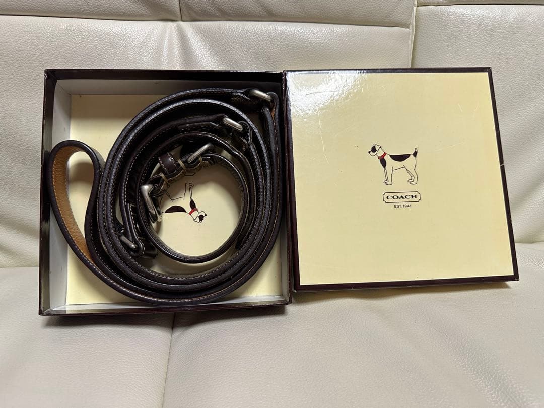 coach 犬首輪、リードセット
