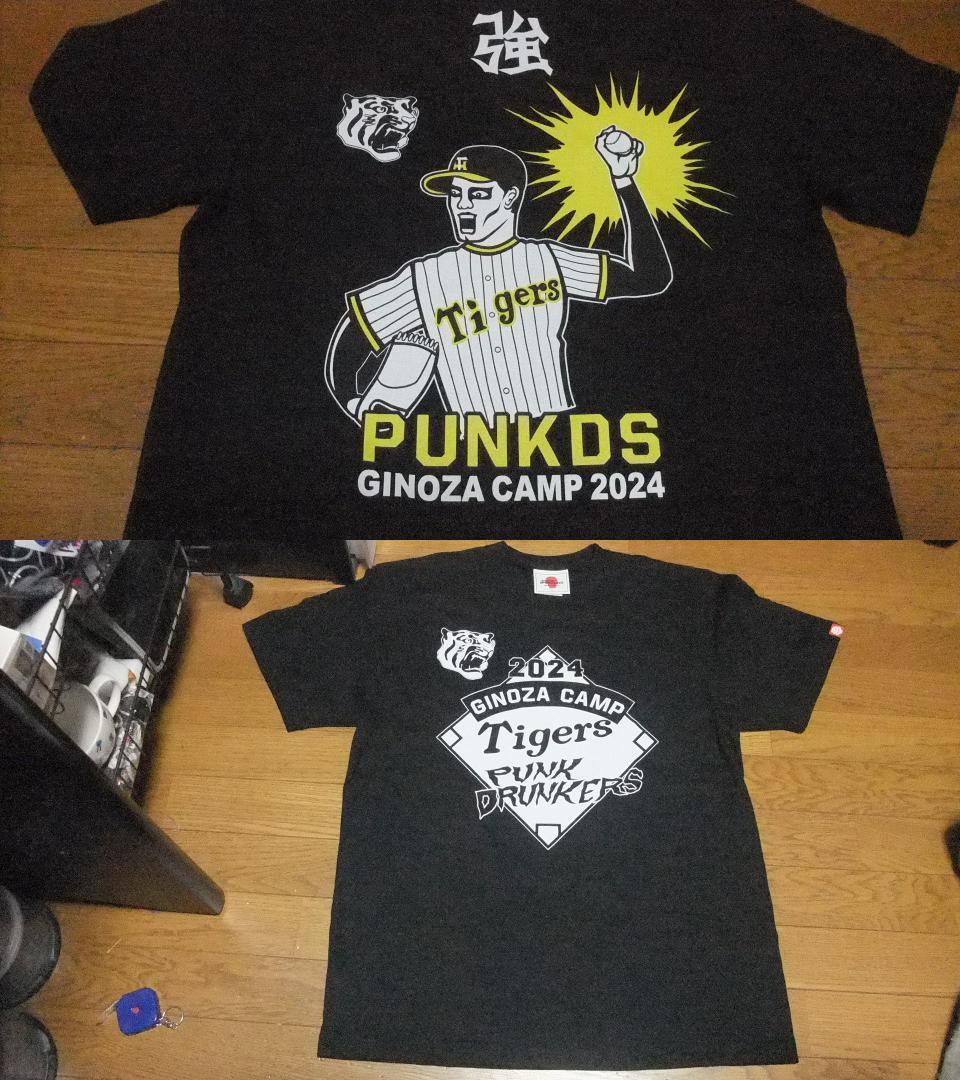 punkdrunkers XL パンクドランカーズ 阪神タイガース tee 黒