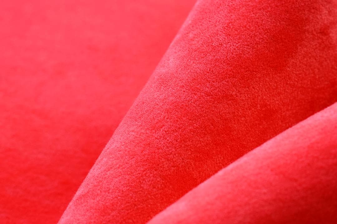 在庫1点物 RED起毛ハイネック3ｘ3ｍｍSDロングチェストMLサイズ