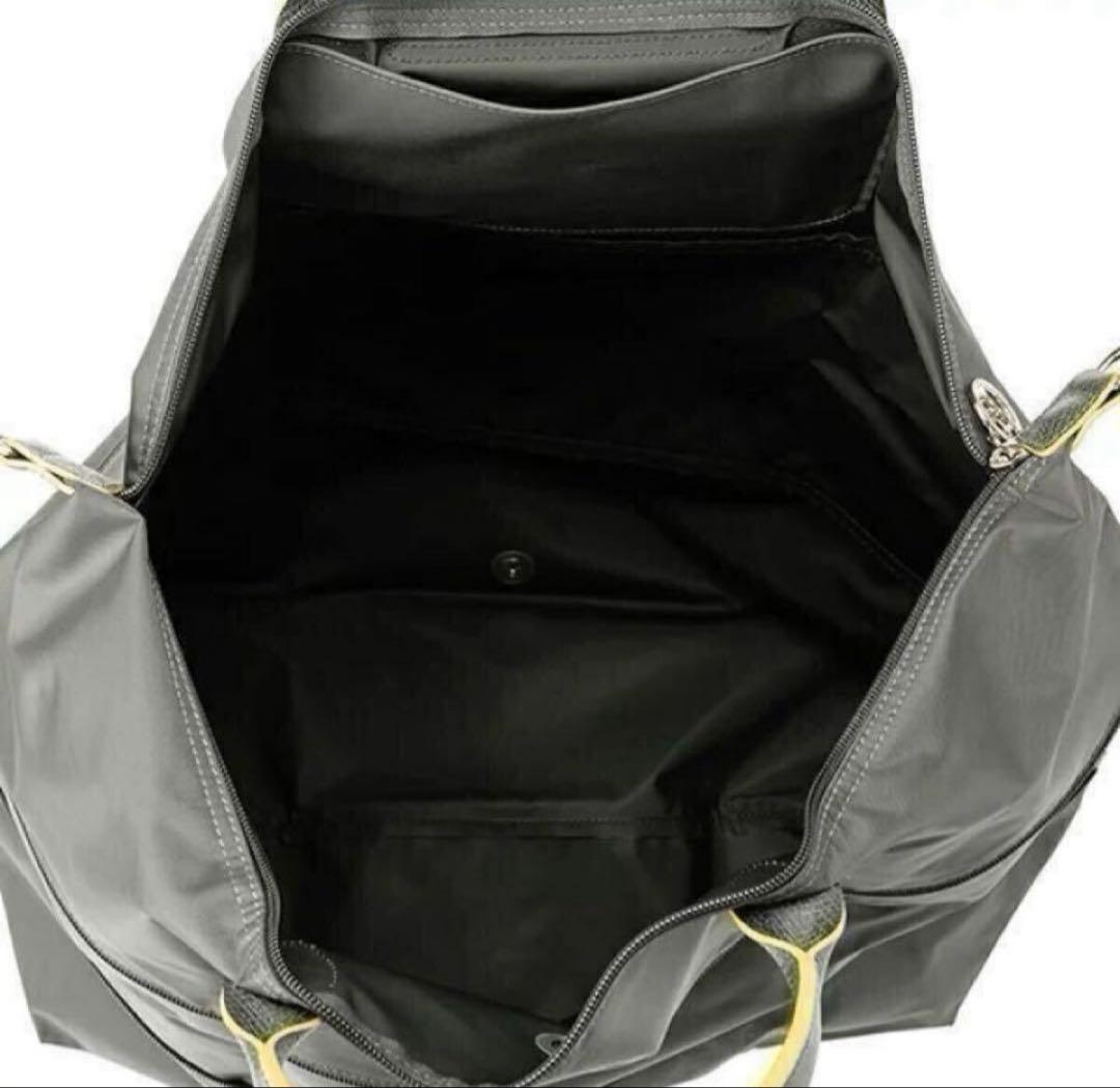 ロンシャン大容量 ボストンバッグ★グレー★新品