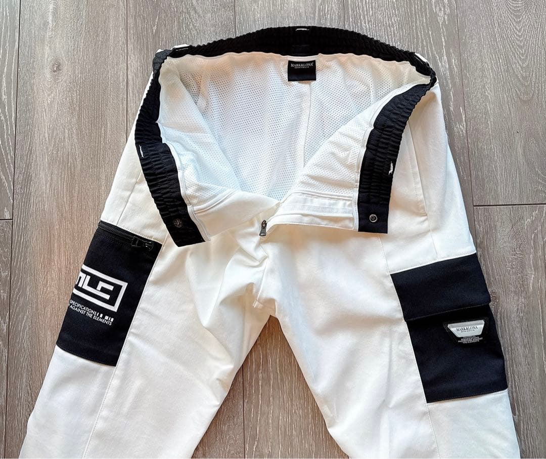 【美品】MARK&LONA パンツ ボトムス 白 CODE スウェット