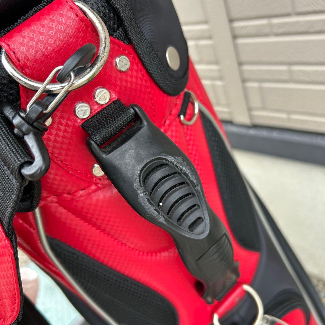 テーラーメイド Carlsbad,CA キャディバッグ 9型　レッド/ブラック