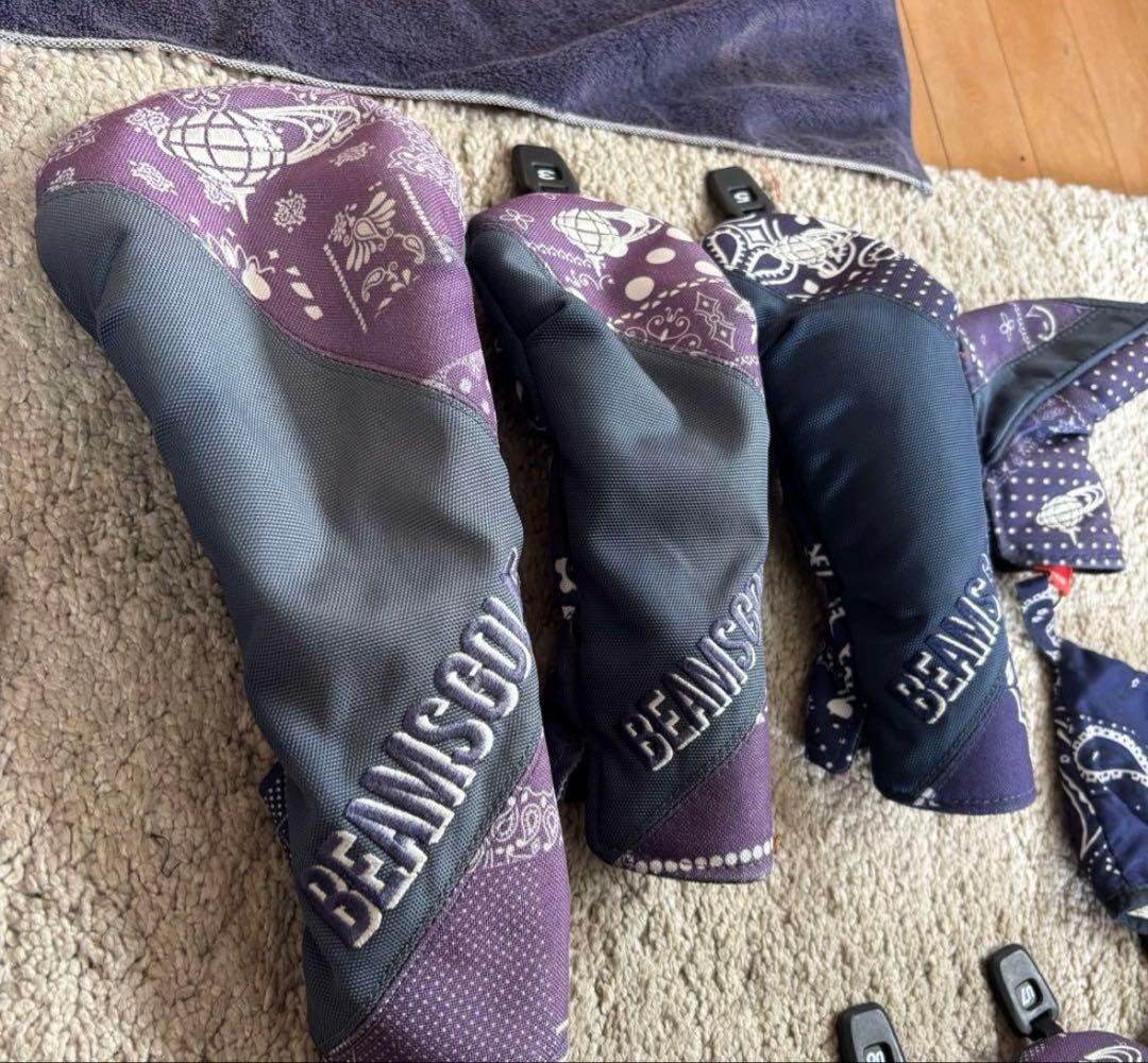 BEAMS GOLF キャディバッグ ネイビー