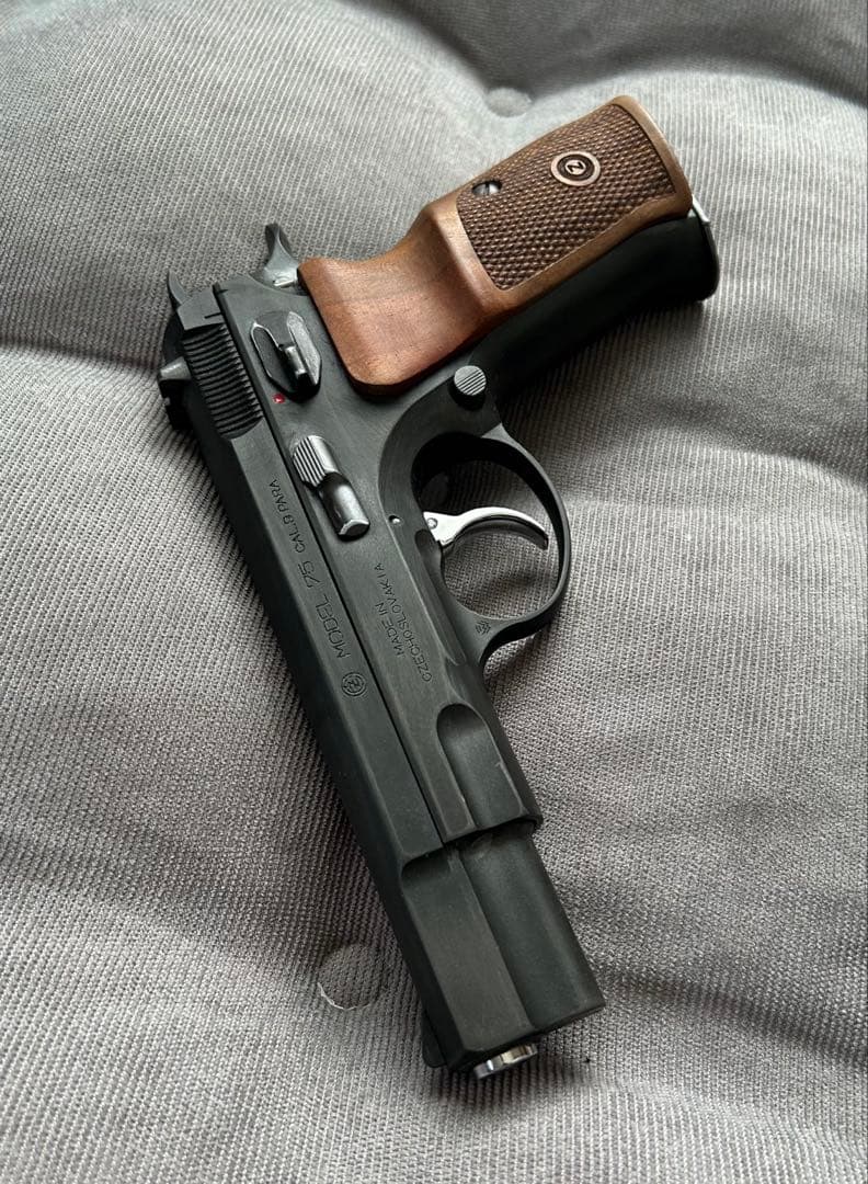 【KSC】Cz75 2nd HW system7 ＋木製グリップ【汚しver】