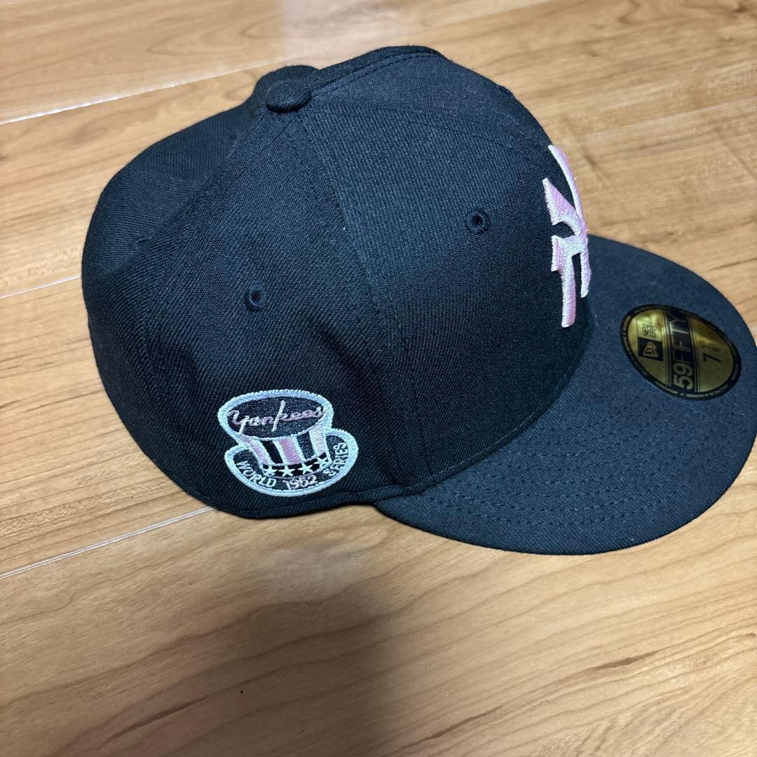 NEW ERA ニューエラ キャップ ヤンキース ロゴ ピンクツバ裏ピンク