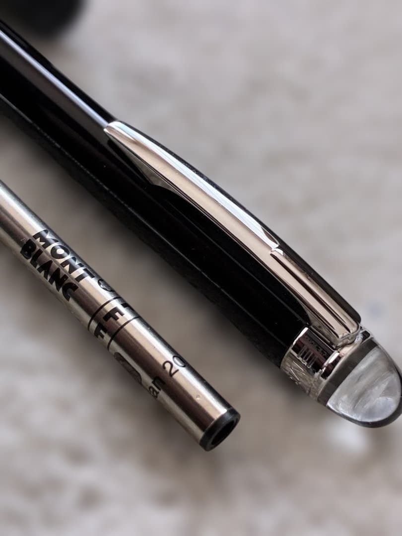 ◾️美品◾️モンブランスターウォーカーボールペン◾️ミッドナイトブラック◾️新品リフィル